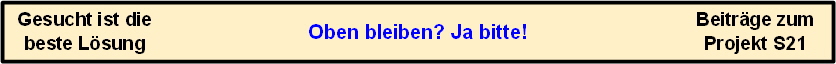 Oben bleiben? Ja bitte!